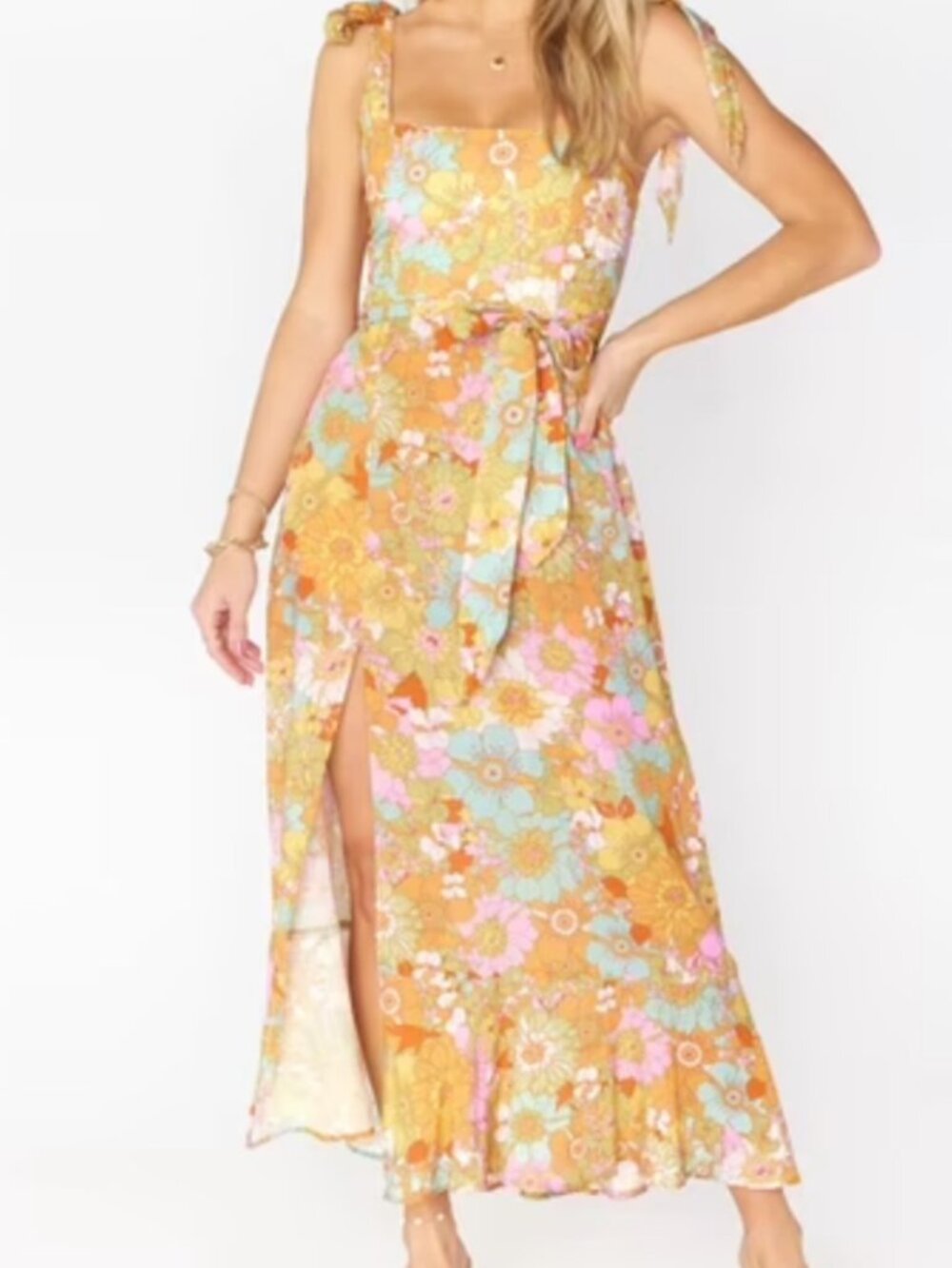 Show Me Your MuMu - Claire Midi Blooms Dress XS